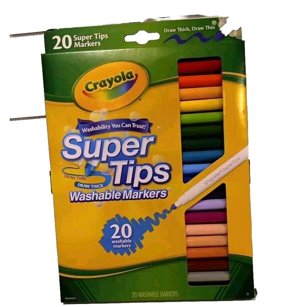 Crayola Super Tips‎ Markers, Washable Markers, 20 Count